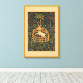 Captive Unicorn Stretched Canvas Afdruk (Insitu (Houten vloer))