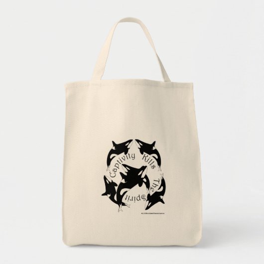 Captivity doodt de Spirit Grocery Canvas tas (Voorkant)