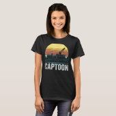 Captoon - Grappige Pontoon Kapitein - Visser Grapp T-shirt (Voorkant volledig)