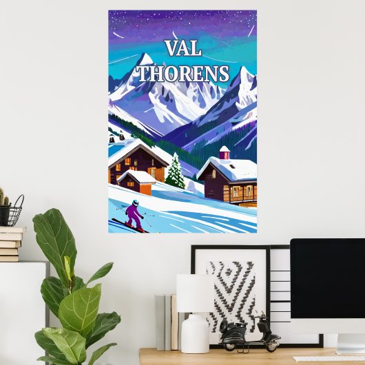 Captuez de Val Thorens Poster (Thuiskantoor)