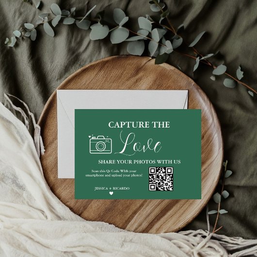 Capture de Liefde Trouw QR Code Fotokaart Kaart