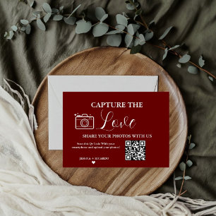 Capture de Liefde Trouw QR Code Fotokaart Kaart