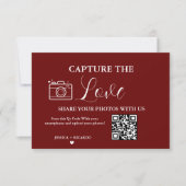 Capture de Liefde Trouw QR Code Fotokaart Kaart (Voorkant)
