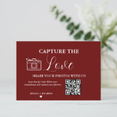 Capture de Liefde Trouw QR Code Fotokaart Kaart (Staand voorkant)