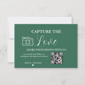 Capture de Liefde Trouw QR Code Fotokaart Kaart (Voorkant)