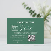Capture de Liefde Trouw QR Code Fotokaart Kaart (Staand voorkant)