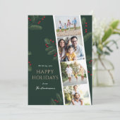 Capture Love Multi Photo Holiday Kaart (Staand voorkant)