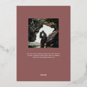 Capture Love Wedding Sla de datum op Folie Uitnodiging (Achterkant)