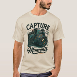 Capture Moments Retro Camerakunst T-Shirt