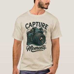Capture Moments Retro Camerakunst T-Shirt