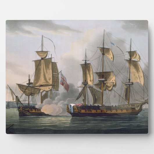 Capture of La Réunion, 21 oktober 1793, uit 'Th Fotoplaat (Voorkant)