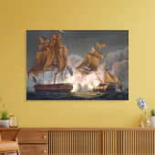 Capture of La Tribune, 8 juni 1796, gegraveerd doo Canvas Afdruk (Insitu (Woonkamer))