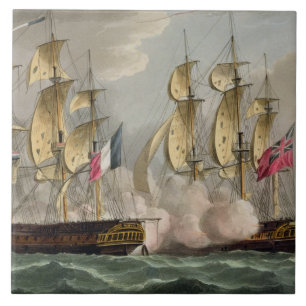 Capture of L'Immortalite, 20 oktober 1798, from Tegeltje