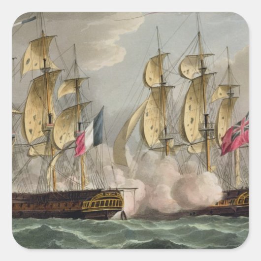 Capture of L'Immortalite, 20 oktober 1798, from Vierkante Sticker (Voorkant)