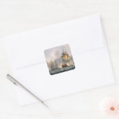 Capture of the Dorothea, 15 juli 1798, gegraveerd Vierkante Sticker (Envelop)