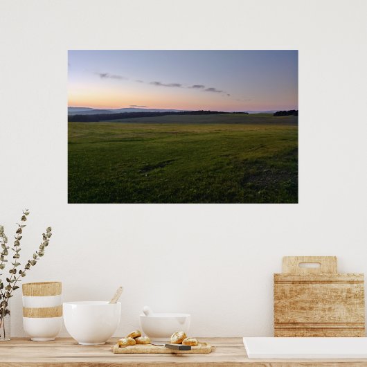 Capture the calm of day's end. poster (Keuken)