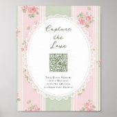 Capture The Love Bridal Shower QR code Poster (Voorkant)