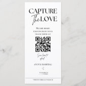 Capture The Love Foto I Spy Huwelijk Spel scavenge Menu (Voorkant)