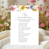 Capture The Love I Spy Boho Wedding Game Kaart