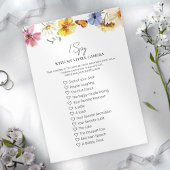 Capture The Love I Spy Boho Wedding Game Kaart