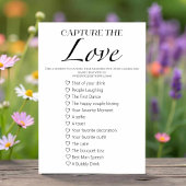 Capture The Love I Spy Wedding Game Kaart