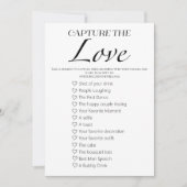 Capture The Love I Spy Wedding Game Kaart (Voorkant)