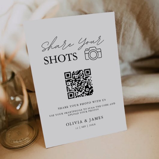 Capture The Love Qr Code Bord, Modern Kaart