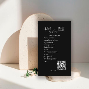 Capture The Love QR-code Huwelijksgast Foto Delen Informatiekaartje