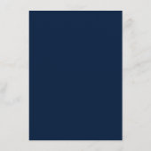 Capture the Love QR Code Navy Goud Trouwkaart Kaart (Achterkant)