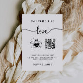 Capture the Love QR Code Wedding Photo Sign, Kaart