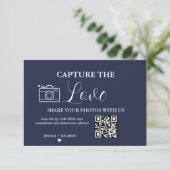 Capture the Love Trouw QR-code fotokaart Kaart (Staand voorkant)