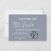 Capture the Love Trouw QR Code Fotokaart Kaart (Voorkant)