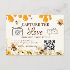 Capture the Love Trouw QR-codekaart, fotokaart Kaart