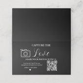 Capture the Love Trouw QR-codekaart fotokaart Plaatskaartje (Buitenkant ongevouwen)