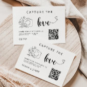 Capture the Love Wedding QR Code Kaart, Foto