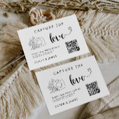 Capture the Love Wedding QR Code Kaart, Foto