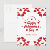 "Captured by Your Love" – Elegant Modern Valentine Feestdagenkaart (Voorkant / Achterkant)