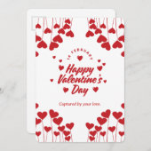 "Captured by Your Love" – Elegant Modern Valentine Kaart (Voorkant / Achterkant)