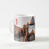 Captured Vatican: Mug for Rome Enthusiasts Koffiemok (Voorkant links)
