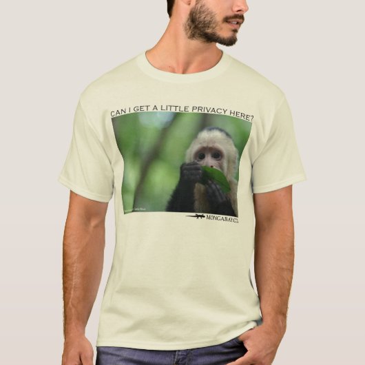 Capuchin-aap - Privacy alsjeblieft T-shirt (Voorkant)
