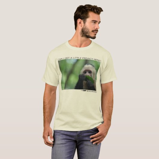 Capuchin-aap - Privacy alsjeblieft T-shirt (Voorkant volledig)