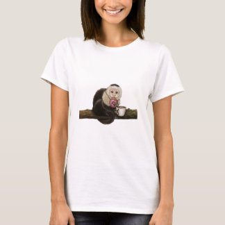 Capuchin Cappuccino Monkey Coffee23 T-shirt