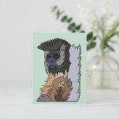 Capuchin Monkey Briefkaart (Staand voorkant)