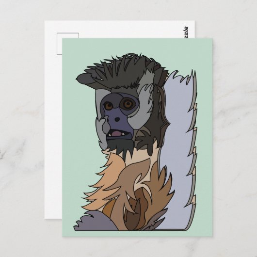 Capuchin Monkey Briefkaart (Voorkant / Achterkant)