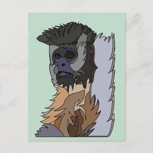 Capuchin Monkey Briefkaart (Voorkant)