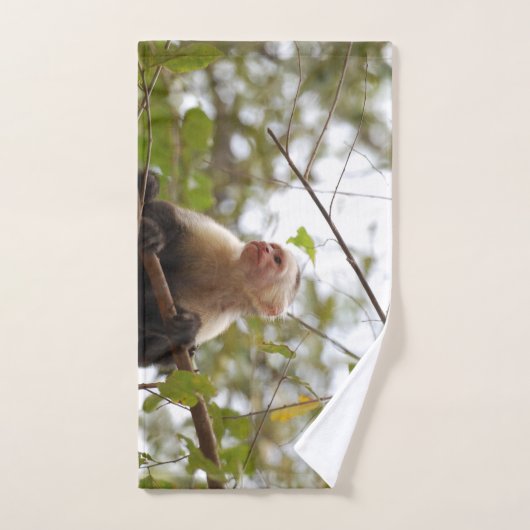 Capuchin Monkey fotografie Bad Handdoek (Handdoek)