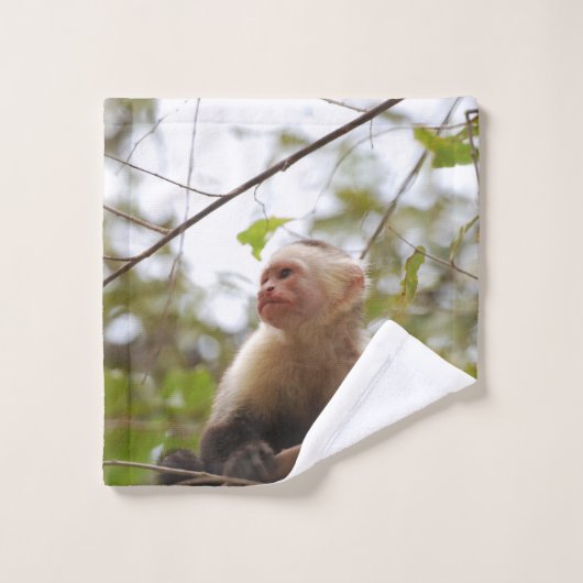 Capuchin Monkey fotografie Bad Handdoek (Wasdoekje)