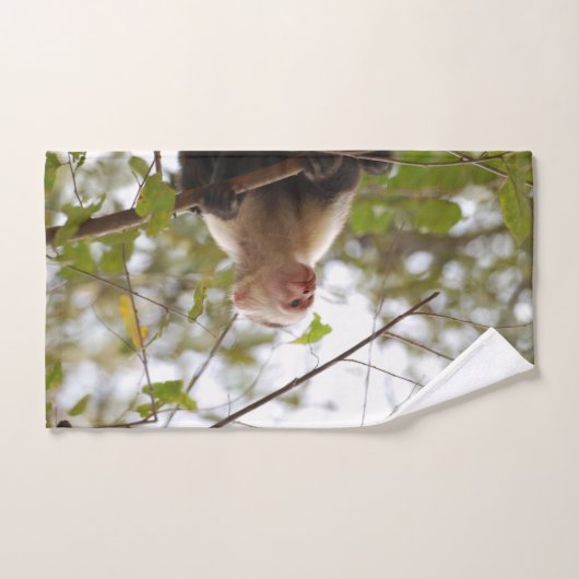 Capuchin Monkey fotografie Bad Handdoek (Handdoek)