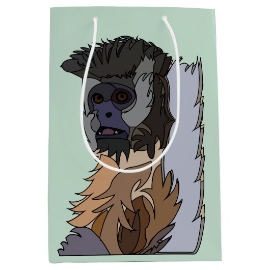 Capuchin Monkey Medium Cadeauzakje (Voorkant)