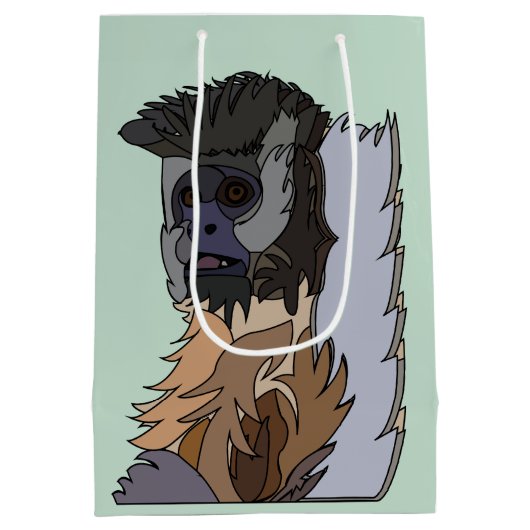 Capuchin Monkey Medium Cadeauzakje (Achterkant)